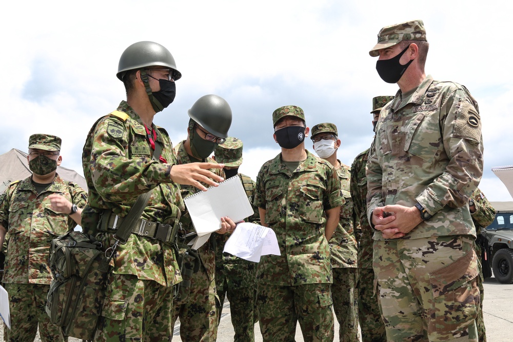 U.S. Army Japan Commanding General visits Aibano Training Area during Orient Shield 21-2