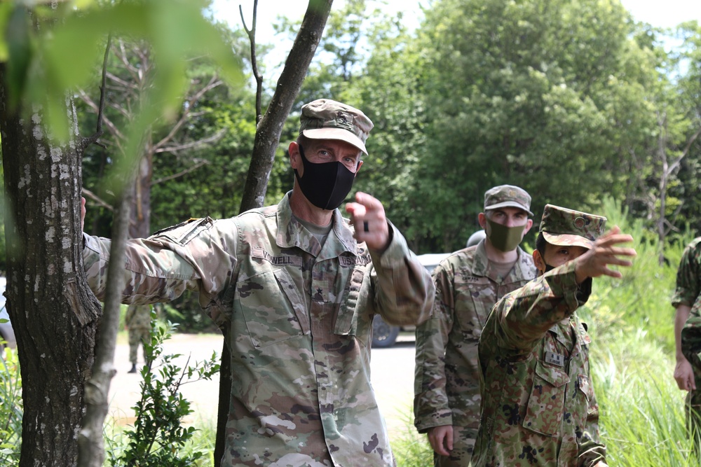 U.S. Army Japan Commanding General visits Aibano Training Area during Orient Shield 21-2