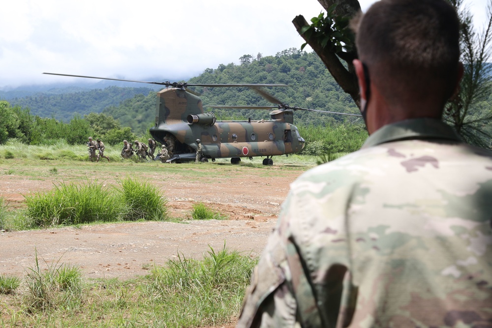 U.S. Army Japan Commanding General visits Aibano Training Area during Orient Shield 21-2