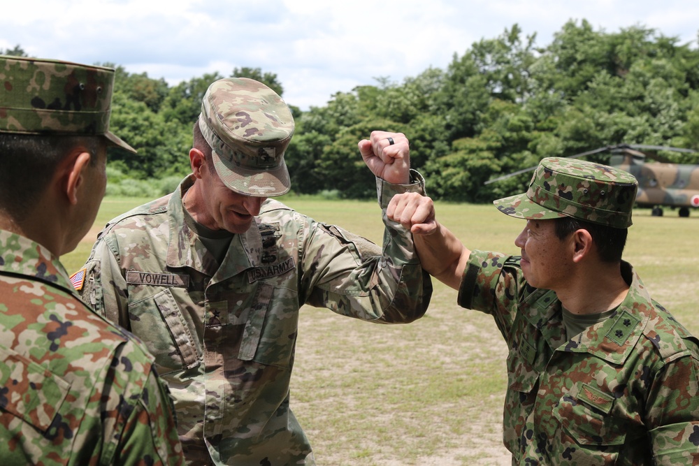 U.S. Army Japan Commanding General visits Aibano Training Area during Orient Shield 21-2