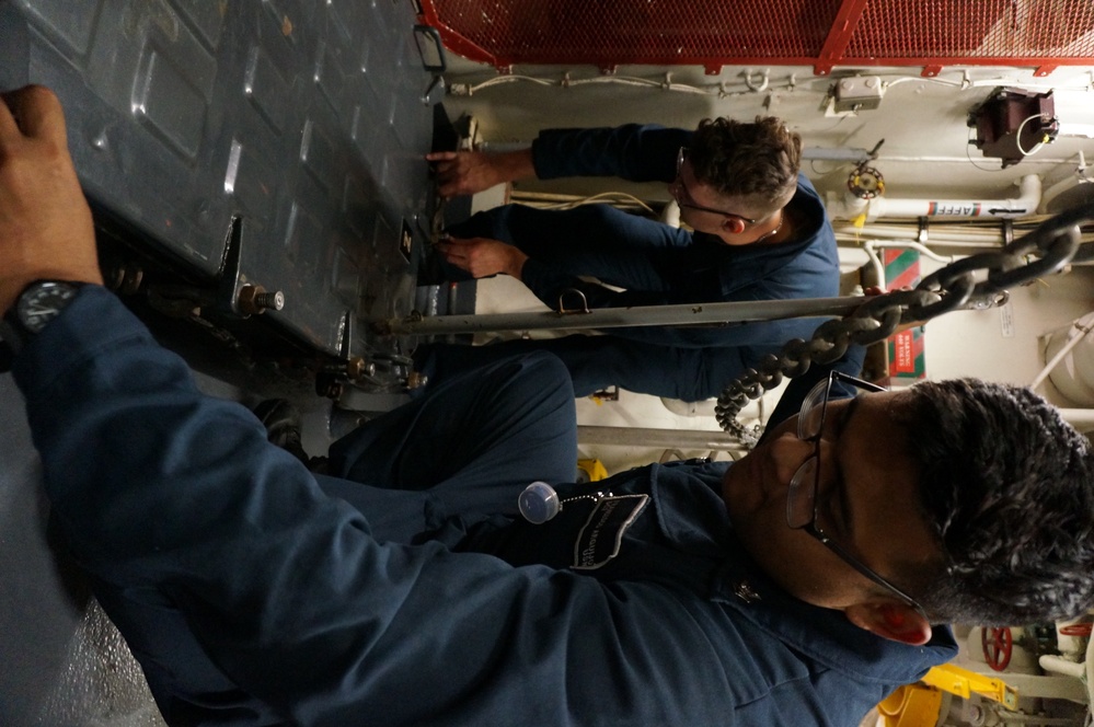 Sailors Secure For Sea