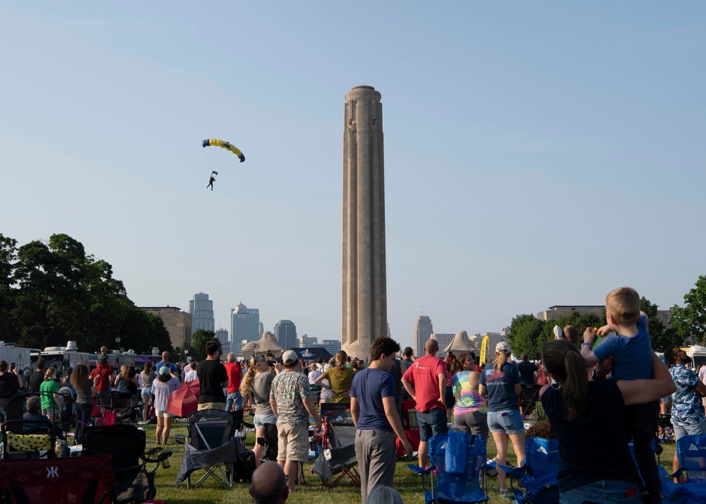 Sailors Celebrate Independence Day at National WWI Museum During Kansas City Navy Week