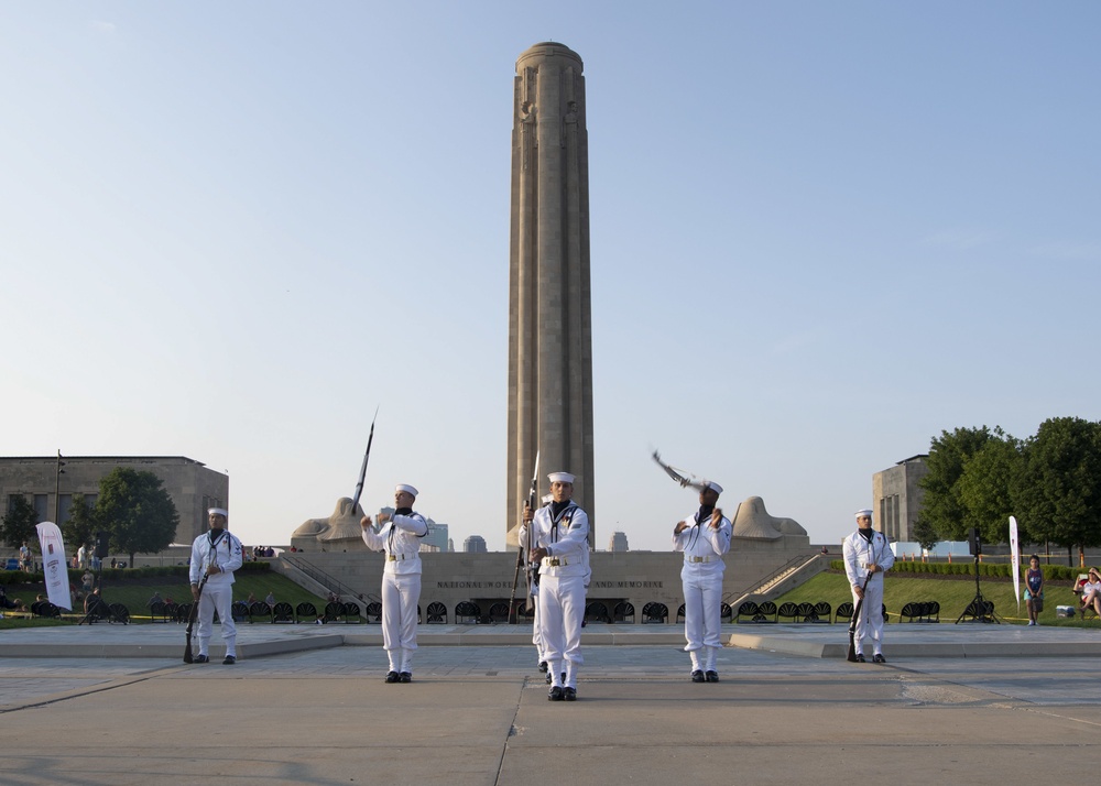 Sailors Celebrate Independence Day at National WWI Museum During Kansas City Navy Week