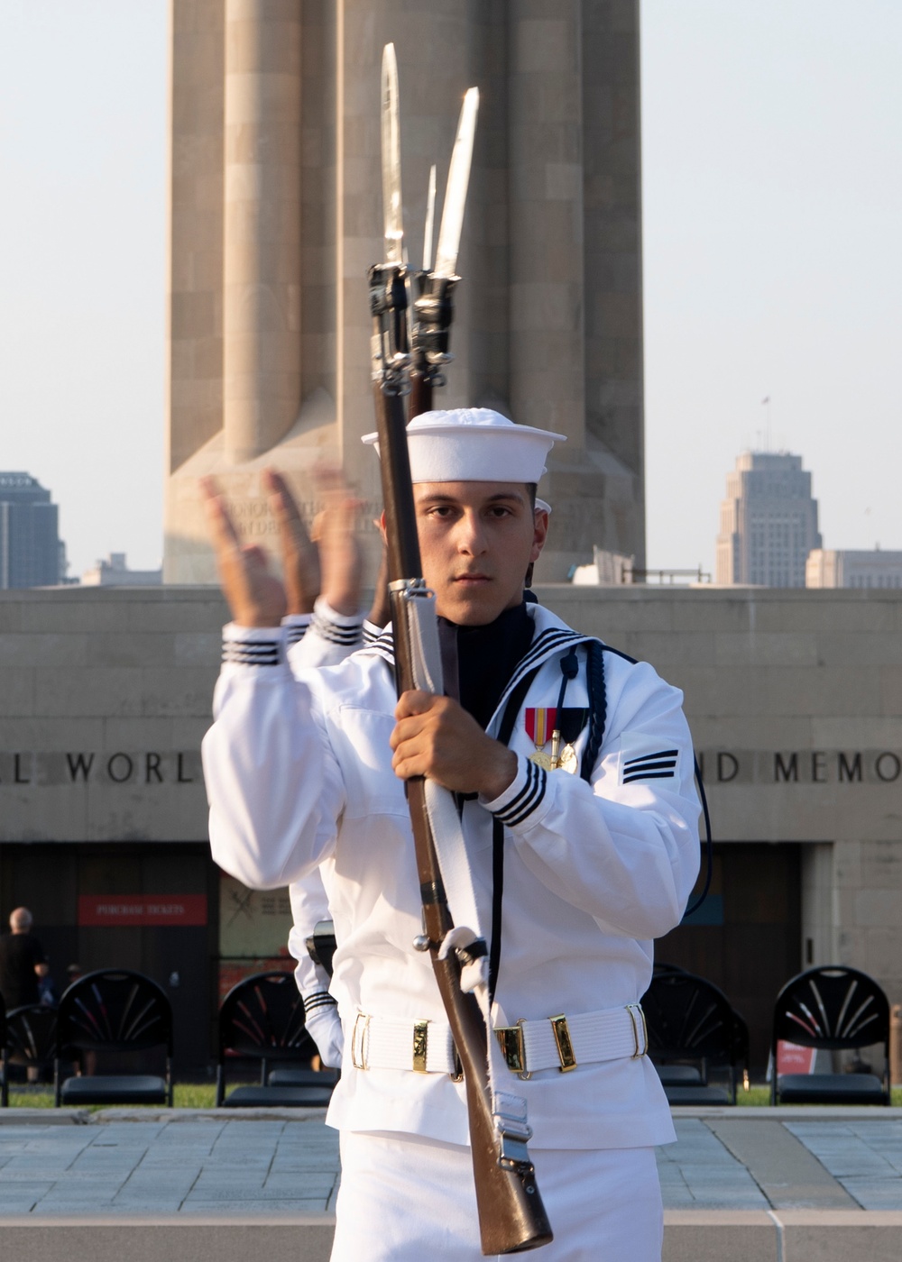 Sailors Celebrate Independence Day at National WWI Museum During Kansas City Navy Week