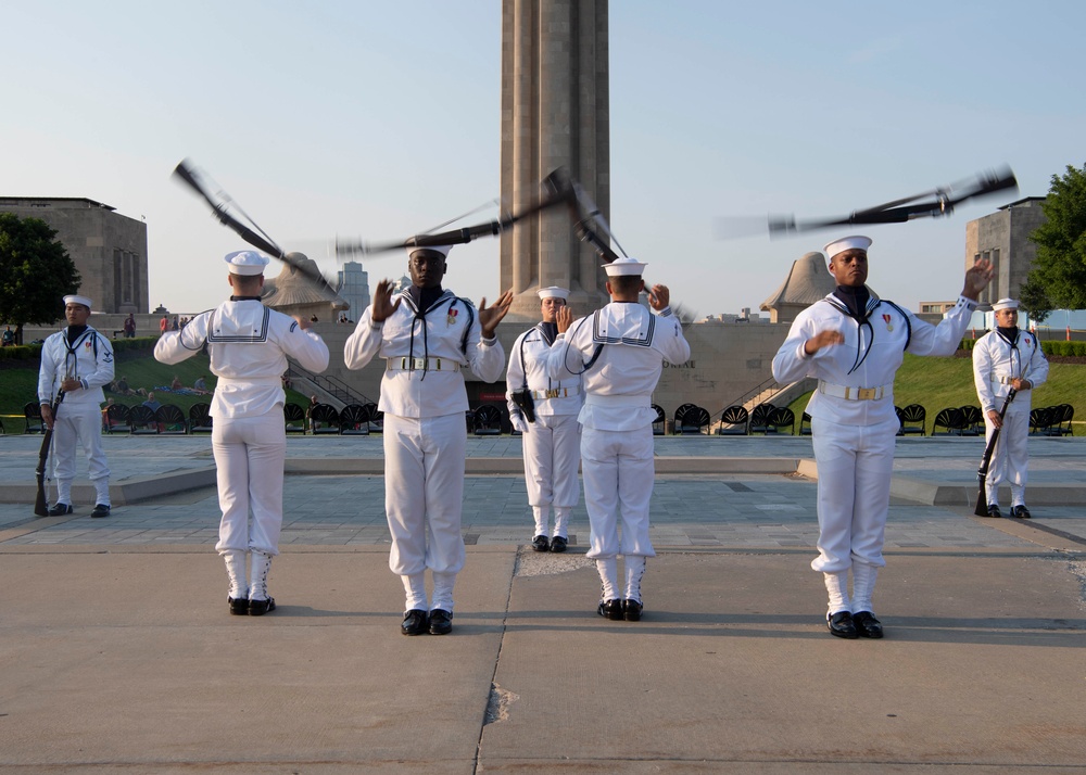 Sailors Celebrate Independence Day at National WWI Museum During Kansas City Navy Week