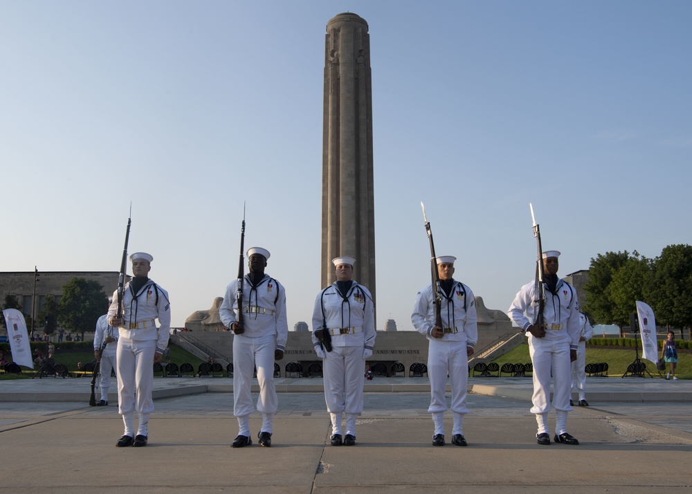 Sailors Celebrate Independence Day at National WWI Museum During Kansas City Navy Week