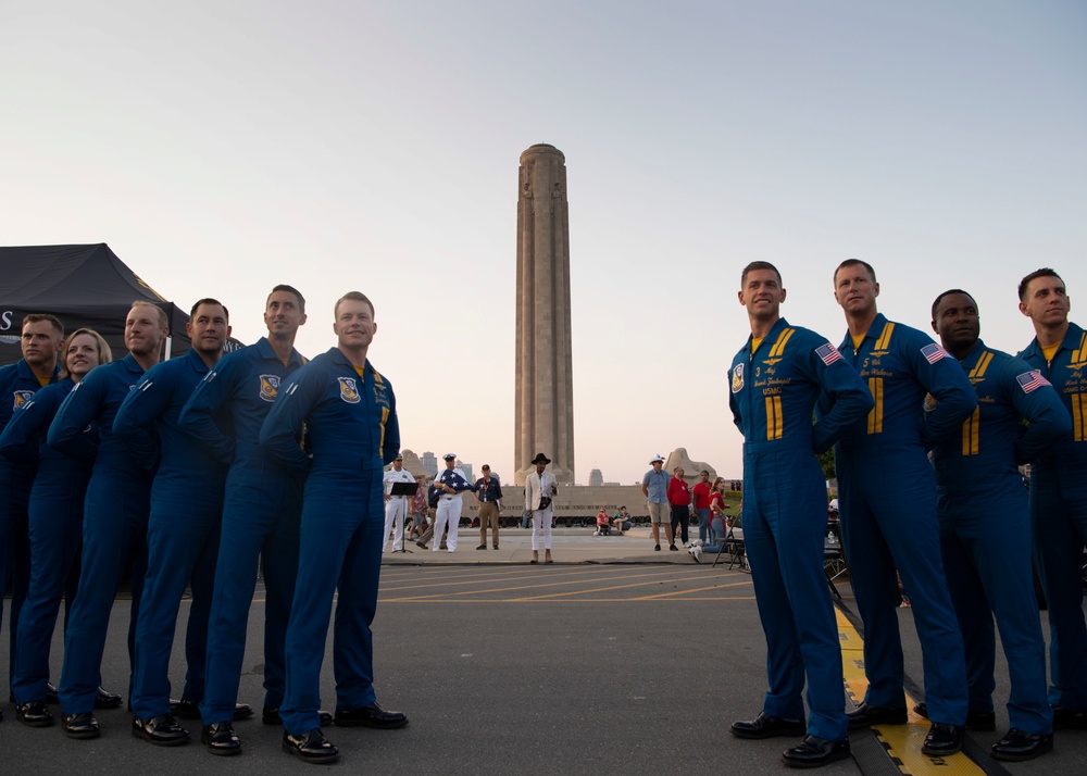 Sailors Celebrate Independence Day at National WWI Museum During Kansas City Navy Week