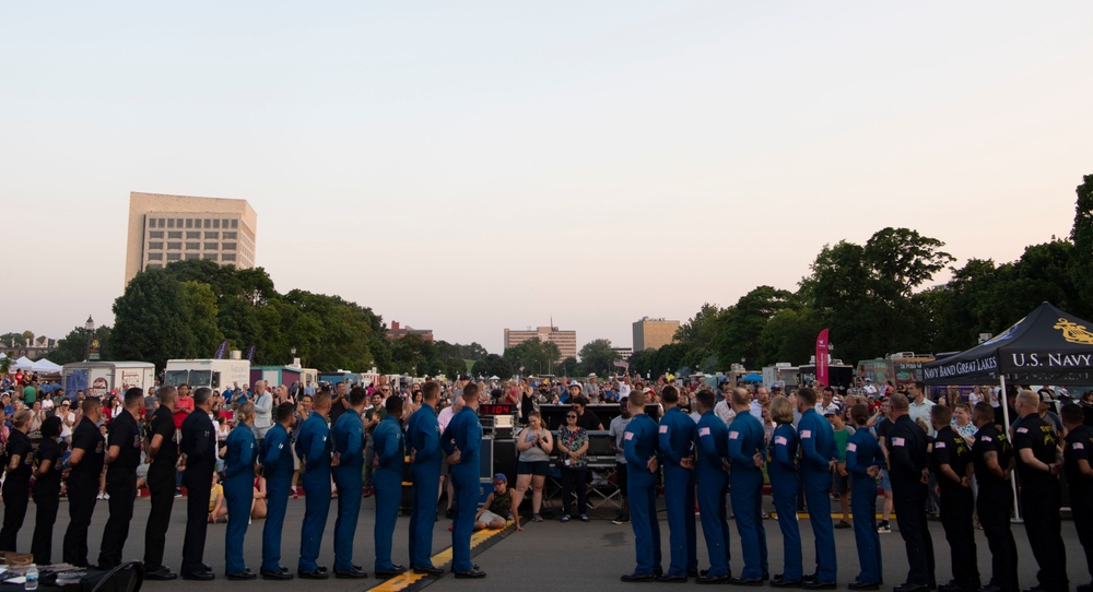 Sailors Celebrate Independence Day at National WWI Museum During Kansas City Navy Week