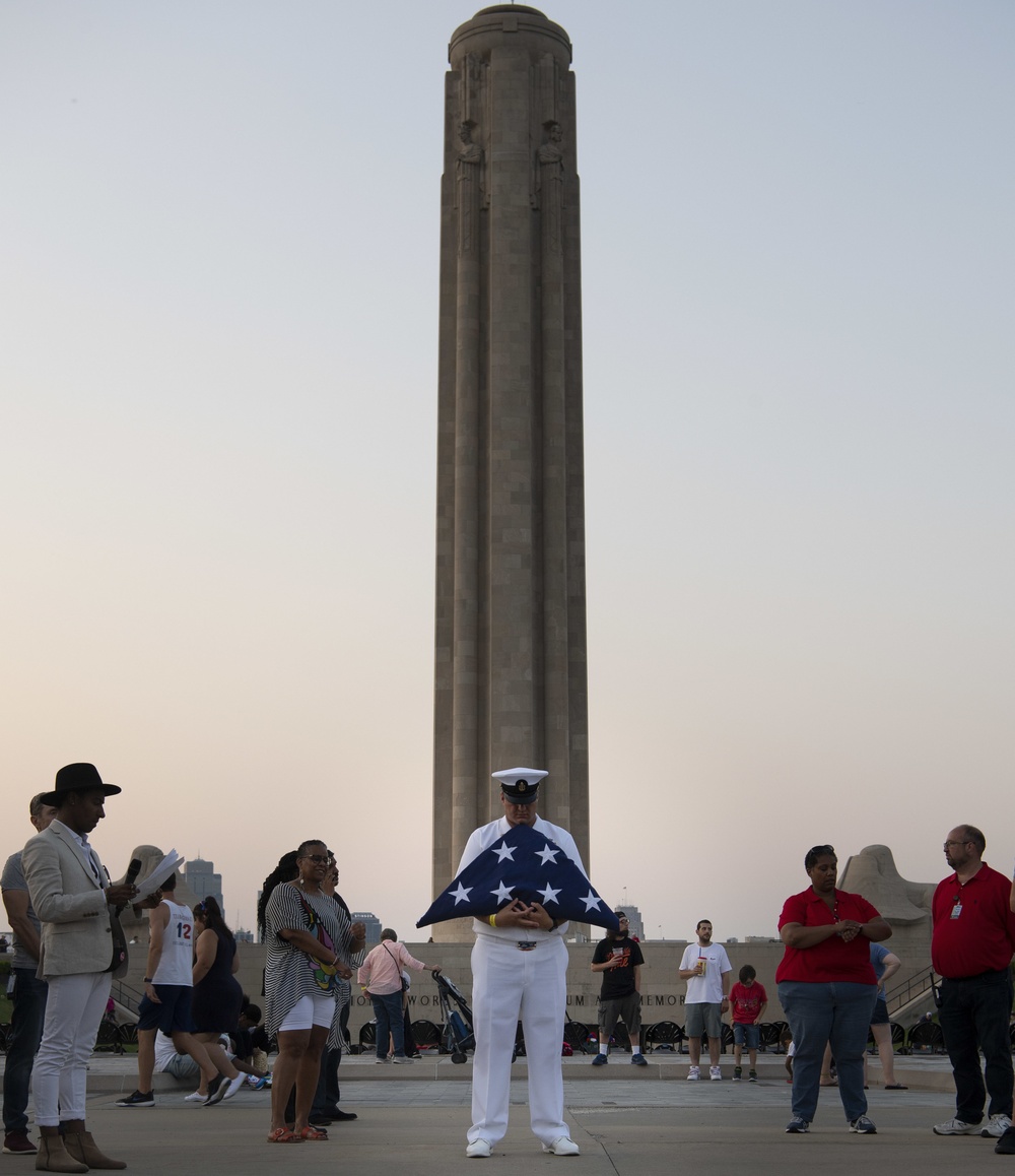 Sailors Celebrate Independence Day at National WWI Museum During Kansas City Navy Week