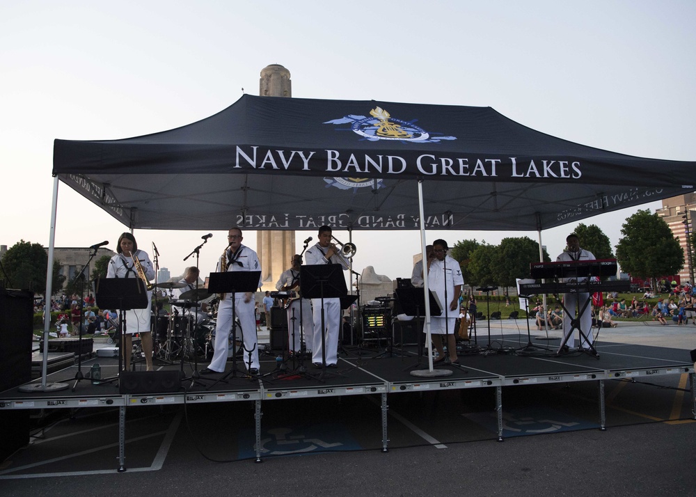 Sailors Celebrate Independence Day at National WWI Museum During Kansas City Navy Week