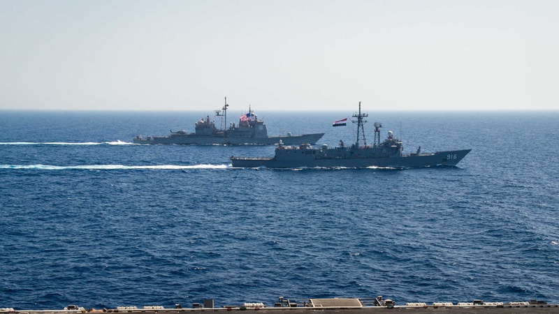 USS Dwight D. Eisenhower Conducts Passing Exercise with Egyptian Navy
