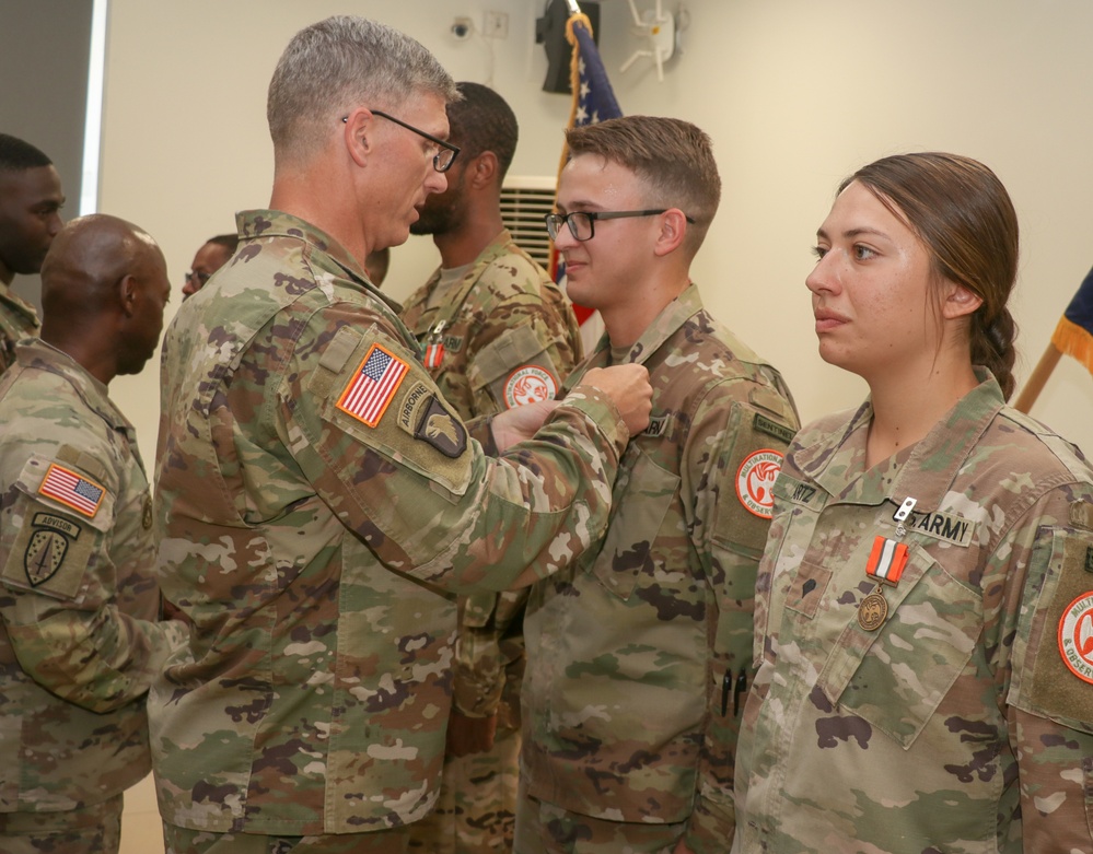 Task Force Sinai Recognizes Departing Soldiers