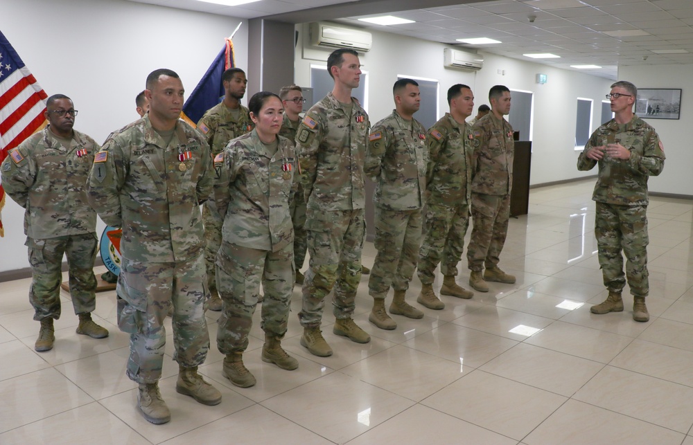 Task Force Sinai Recognizes Departing Soldiers