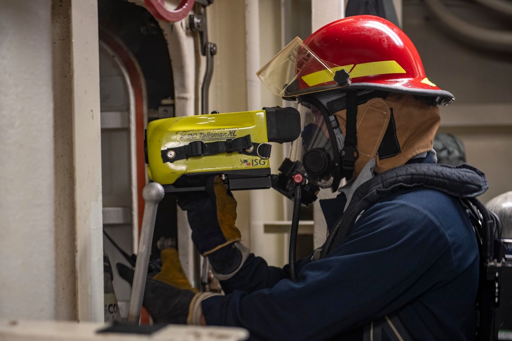 USS Laboon Conducts General Quarters Training Drill
