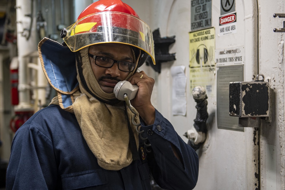 USS Laboon Conducts General Quarters Training Drill