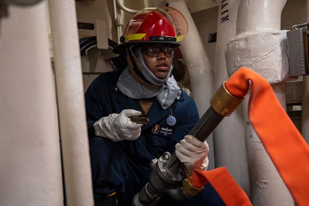 USS Laboon Conducts General Quarters Training Drill