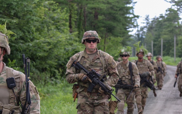 Dogface Soldiers and Japan Ground Self-Defense Force members participate in bilateral operation during Orient Shield 21-2