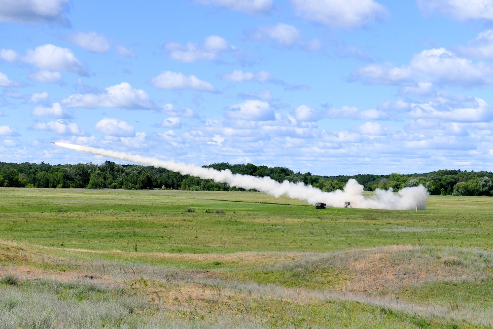 121st FA live fire event HIMARS