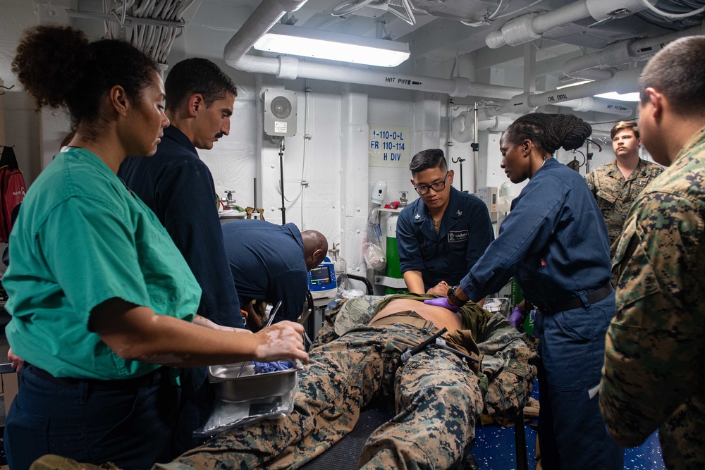 Sailor and Marine AITS Training Exercises aboard USS New Orleans June 18