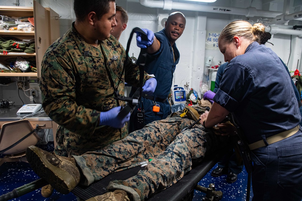 Sailor and Marine AITS Training Exercises aboard USS New Orleans June 18