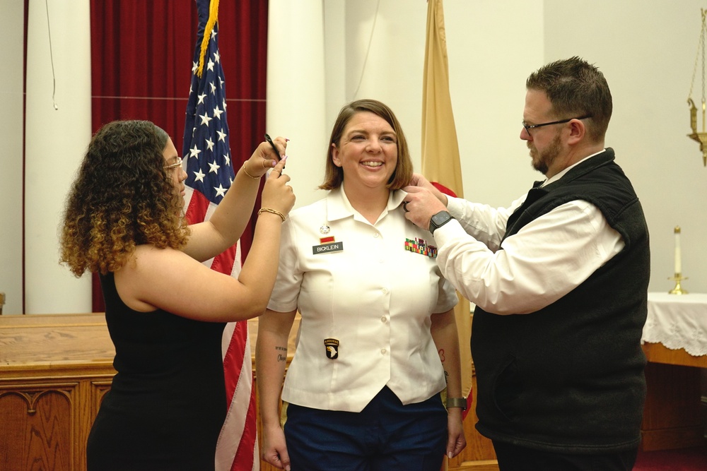 Sgt. Maj. Bicklein Promotion Ceremony