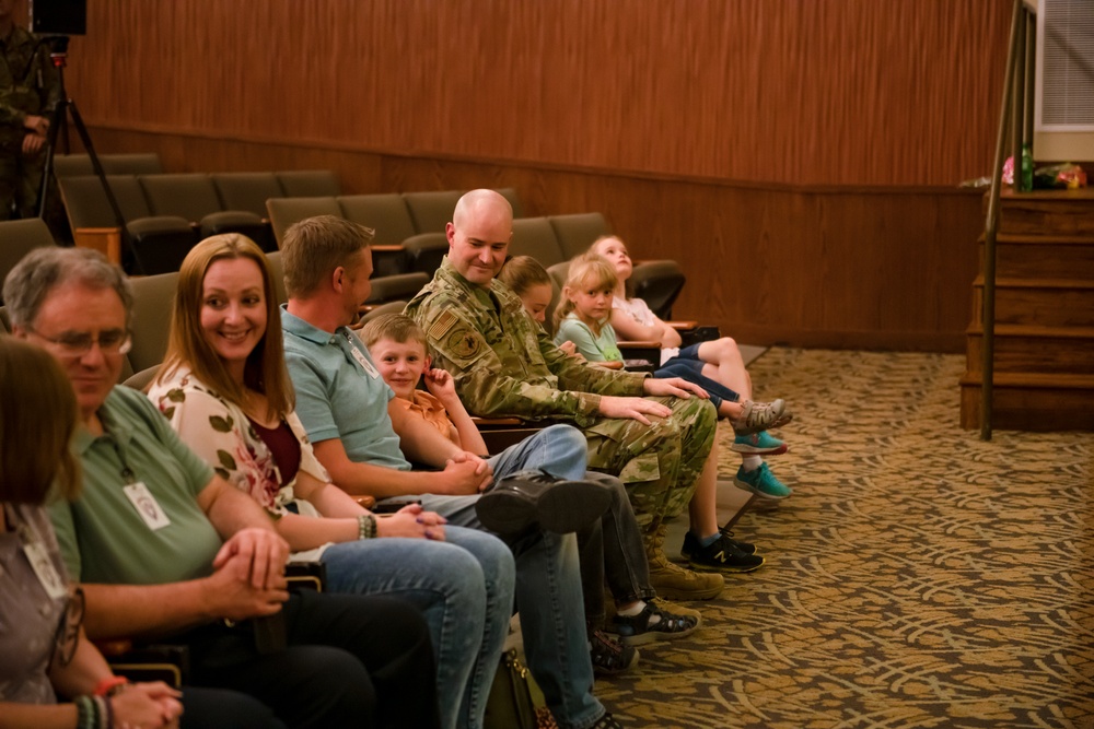 Promotion ceremony of Adrienne Gibbs to Master Sergeant