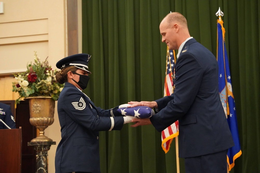 Former 688th Cyberspace Wing commander retires