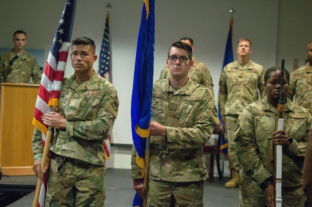 Team Pope welcomes new 43rd Medical Squadron commander during ceremony