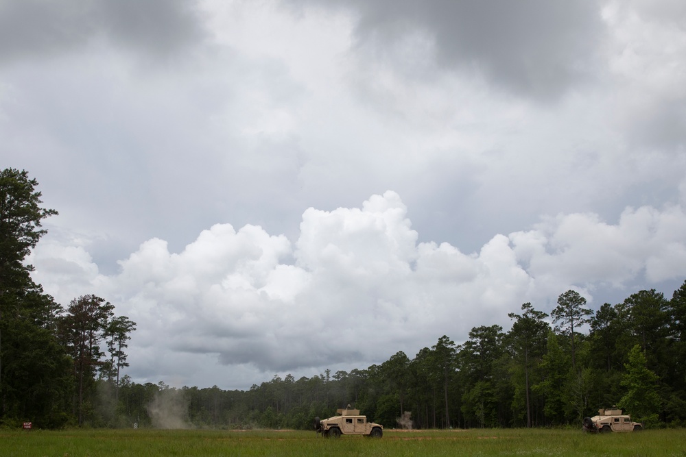 Marne Air Soldiers conduct a convoy live fire exercise at Fort Stewart, Georgia.