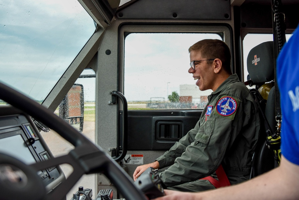 South Dakota Air National Guard and Make-A-Wish grant boy's wish to ride in a F-16