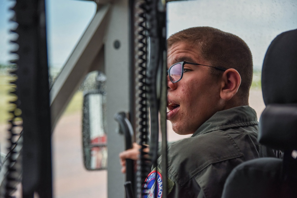 South Dakota Air National Guard and Make-A-Wish grant boy's wish to ride in a F-16