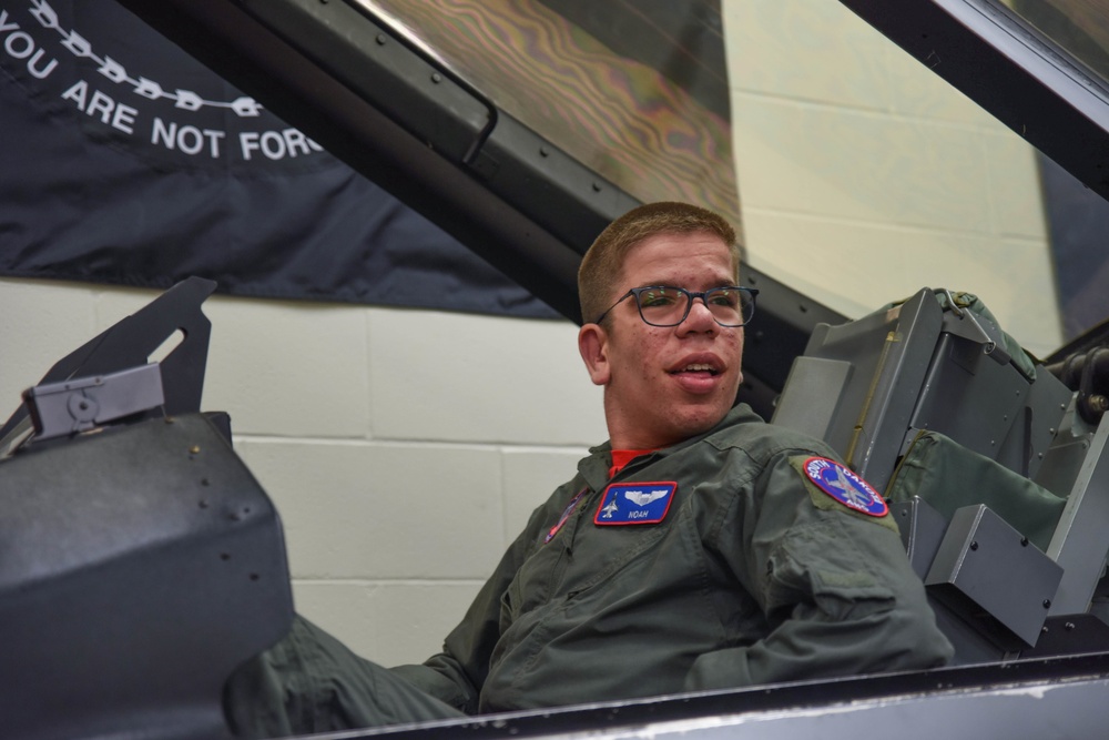 South Dakota Air National Guard and Make-A-Wish grant boy's wish to ride in a F-16