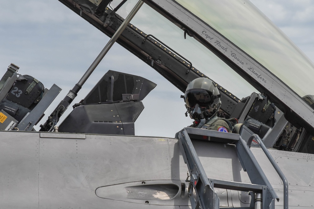 South Dakota Air National Guard and Make-A-Wish grant boy's wish to ride in a F-16