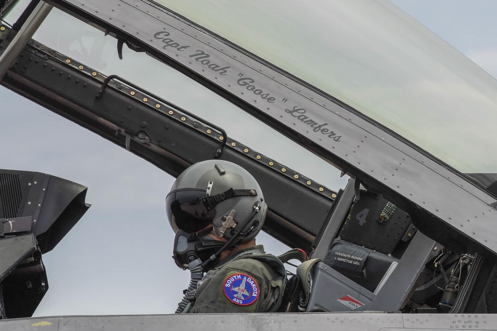 South Dakota Air National Guard and Make-A-Wish grant boy's wish to ride in a F-16