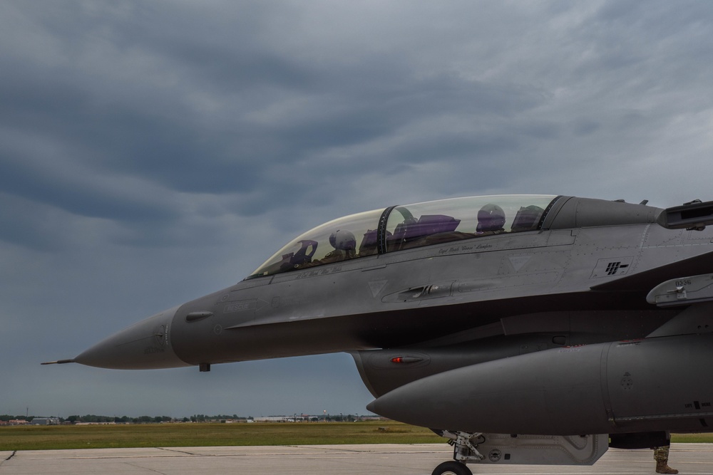 South Dakota Air National Guard and Make-A-Wish grant boy's wish to ride in a F-16