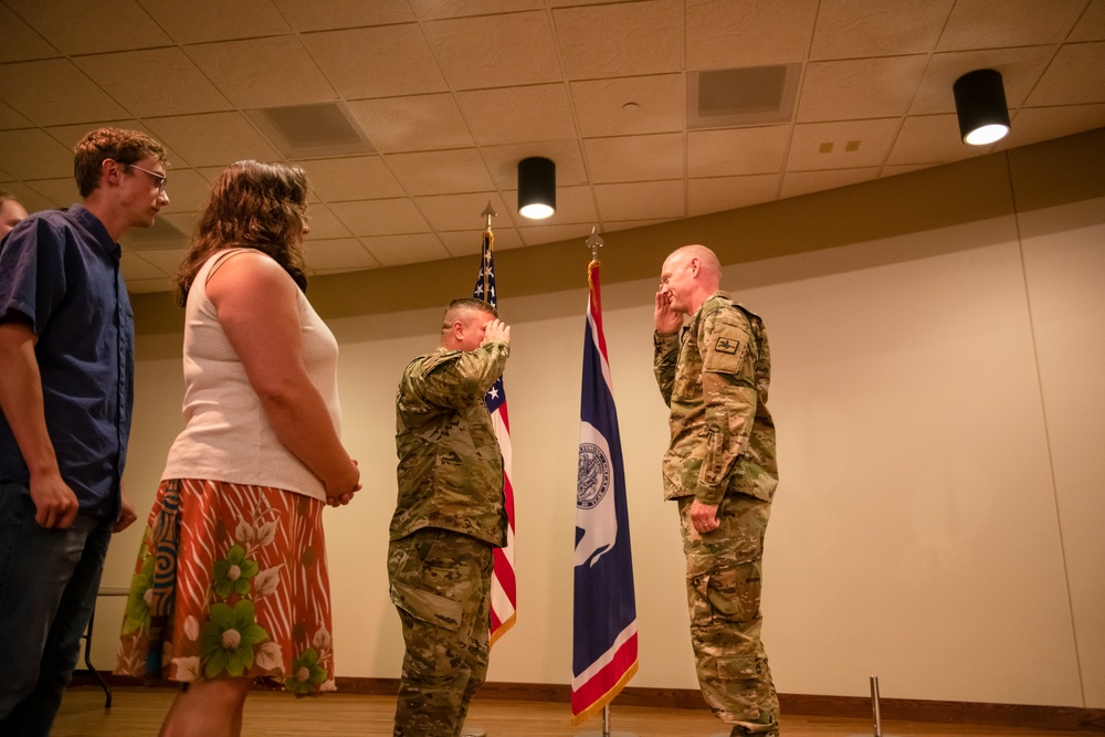 Bryan Woodward promotes to Chief Warrant Officer 3