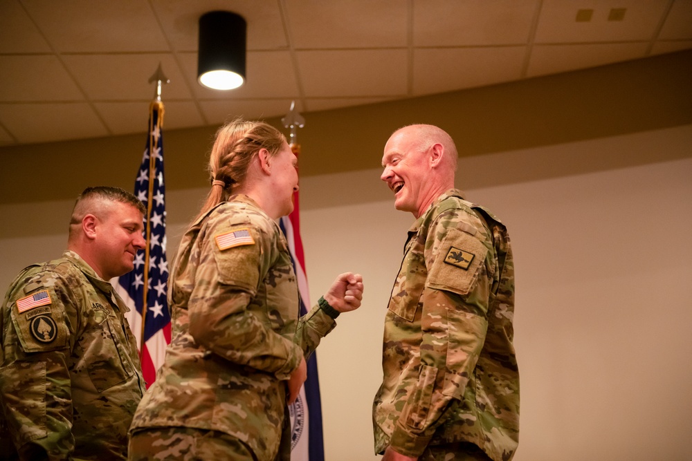 Bryan Woodward promotes to Chief Warrant Officer 3