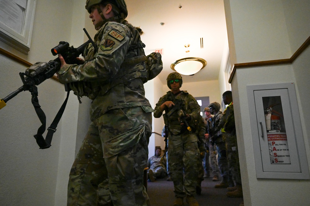 Chapel participates in active shooter exercise on JBLE