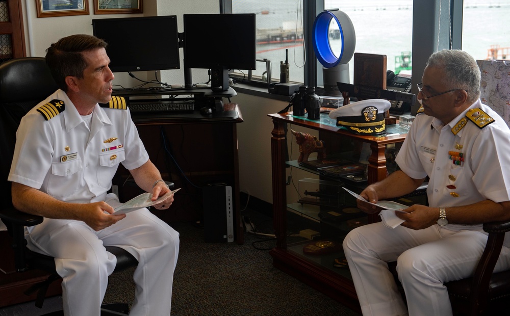 Indian Navy Vice Chief of Naval Staff Visit