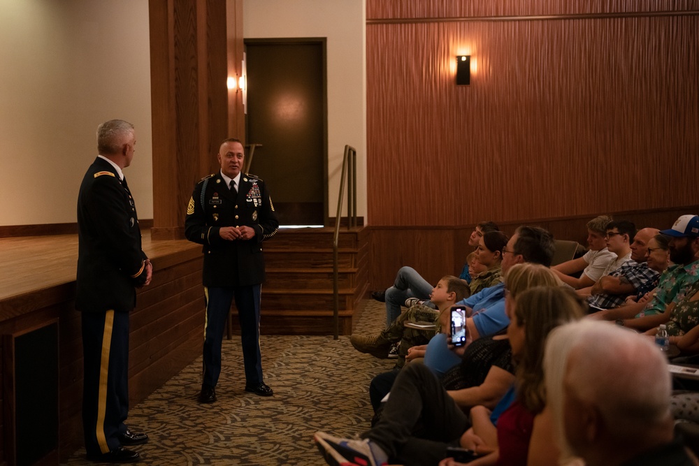 Maj. Michael McGee retires from the Wyoming Army National Guard