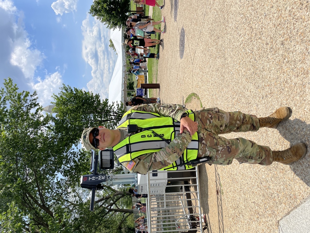 District of Columbia National Guard supports Park Police on Independence Day