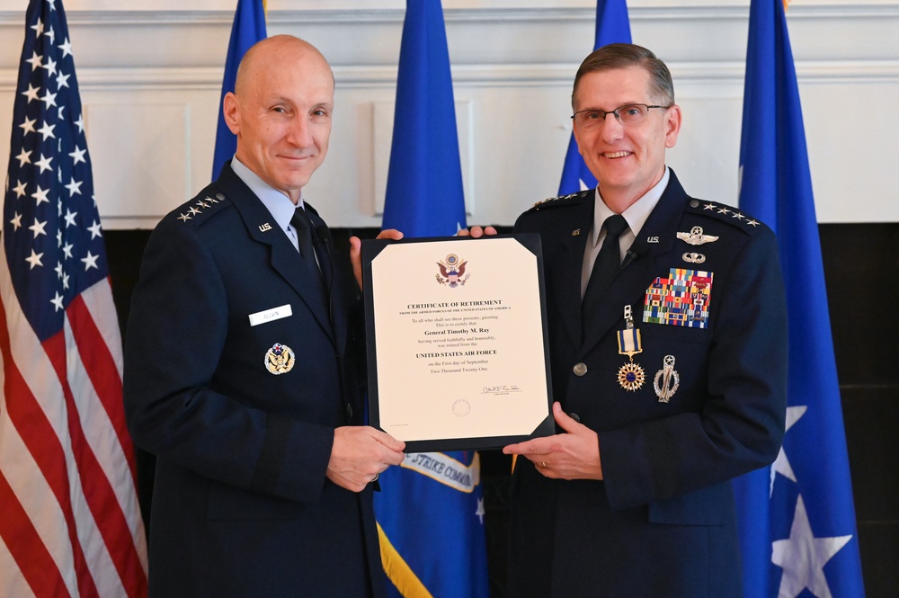 Gen. Ray, AFGSC commander retires after 36 years of active duty