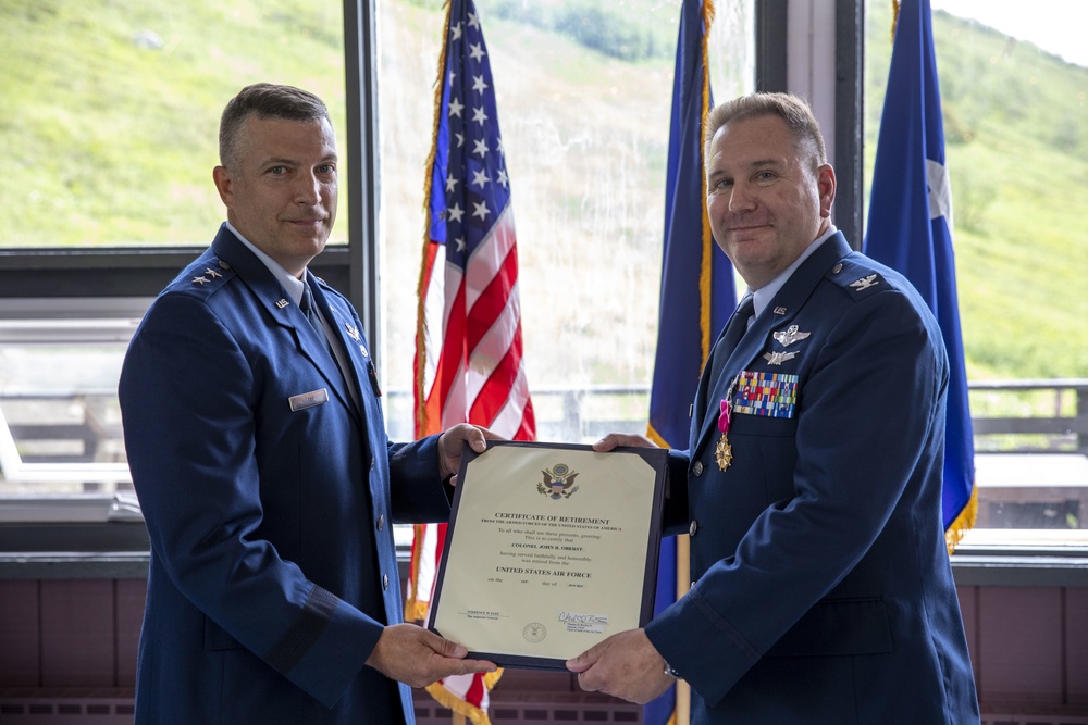 Long-time Alaska Air National Guard members retires from service