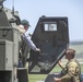 Wyoming Governor Mark Gordon and other distinguished guests visit the Camp Guernsey training area to experience a live-fire exercise with the Wyoming Army National Guard