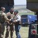 Wyoming Governor Mark Gordon and other distinguished guests visit the Camp Guernsey training area to experience a live-fire exercise with the Wyoming Army National Guard