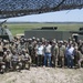 Wyoming Governor Mark Gordon and other distinguished guests visit the Camp Guernsey training area to experience a live-fire exercise with the Wyoming Army National Guard