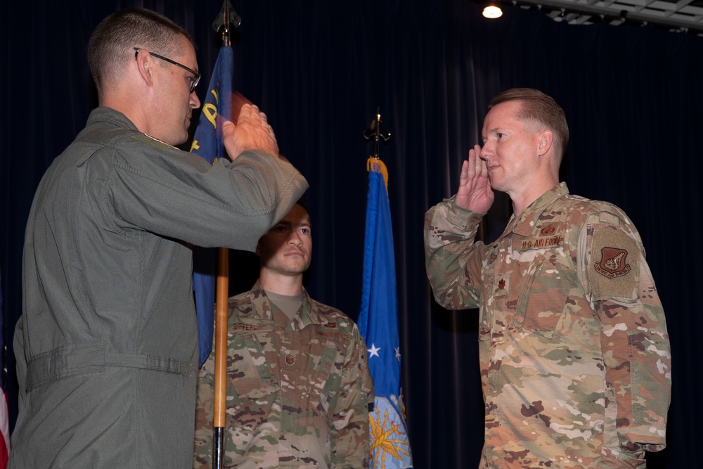 374th Comptroller Squadron Assumption of Command ceremony