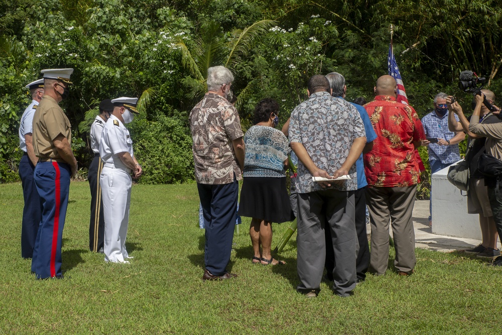 MCB Camp Blaz senior leaders pay respect during memorial services
