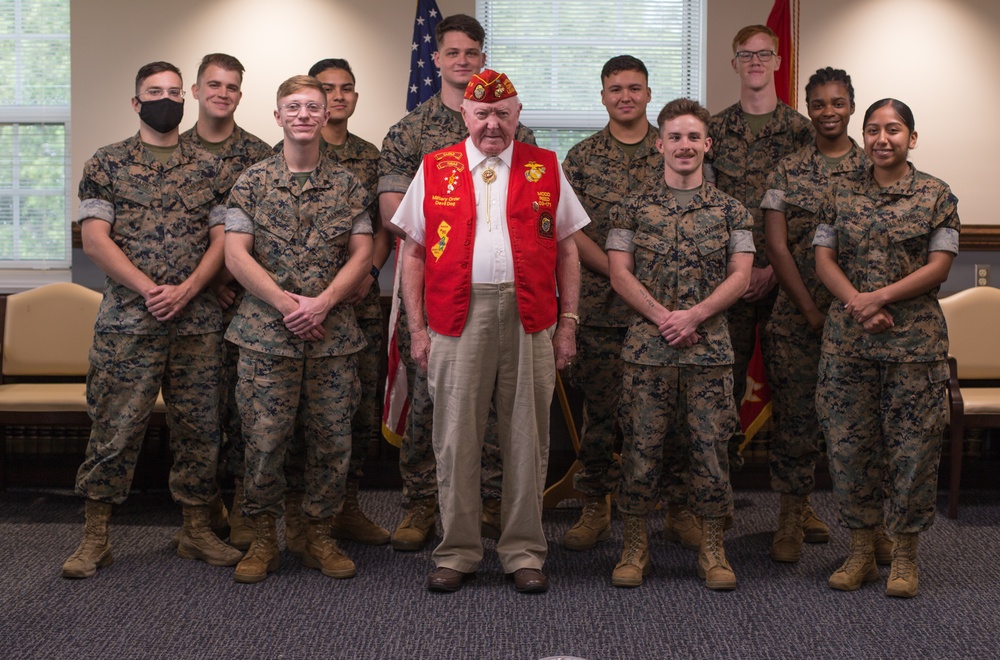WWII veteran tours MCAS Cherry Point