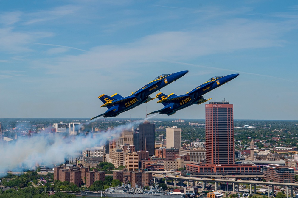 Blue Angels Perform Over Buffalo NY